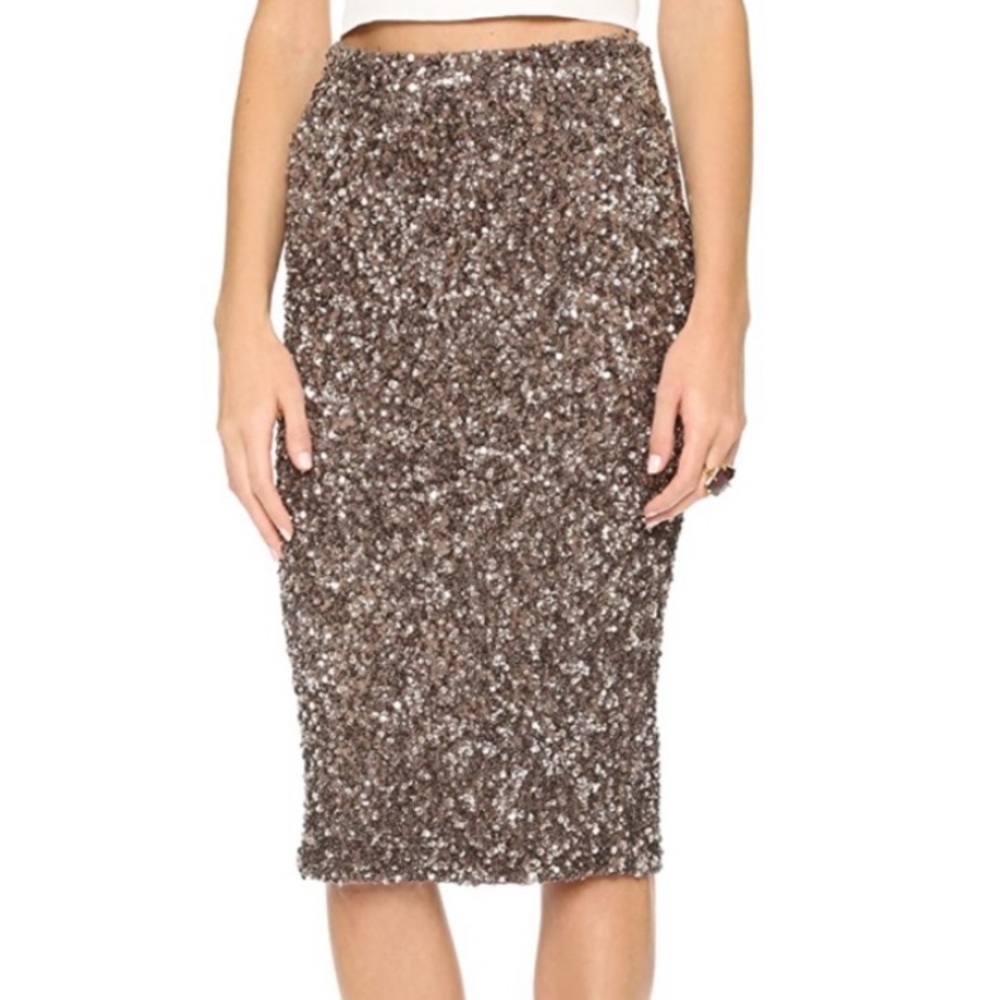 Parker Mauve Sequin Skirt